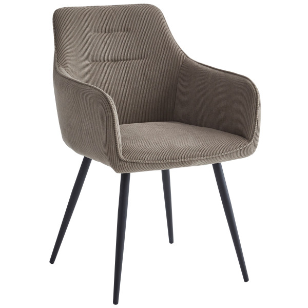 Стул Intarsio Ernest Темно-бежевый Вельвет-0