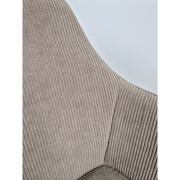 Стул Intarsio Ernest Темно-бежевый Вельвет-8