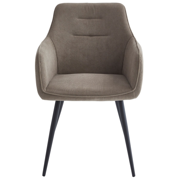 Стул Intarsio Ernest Темно-бежевый Вельвет-4