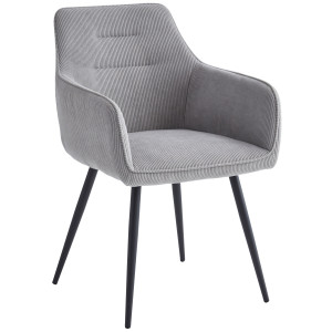 Стул Intarsio Ernest Светло-серый Вельвет