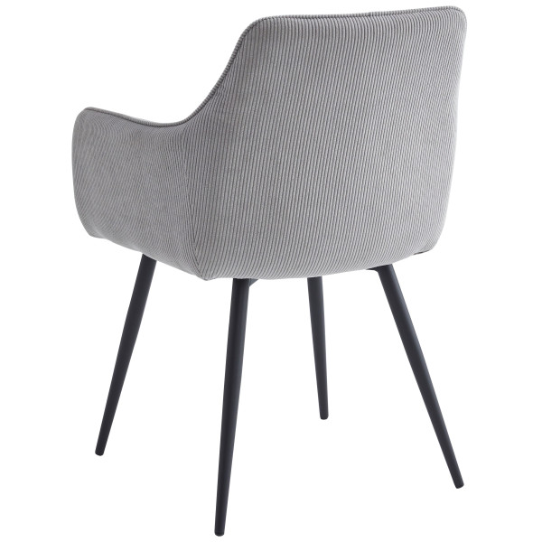 Стул Intarsio Ernest Светло-серый Вельвет-6