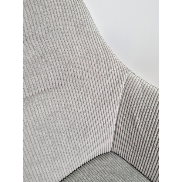 Стул Intarsio Ernest Светло-серый Вельвет-8