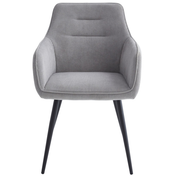 Стул Intarsio Ernest Светло-серый Вельвет-4