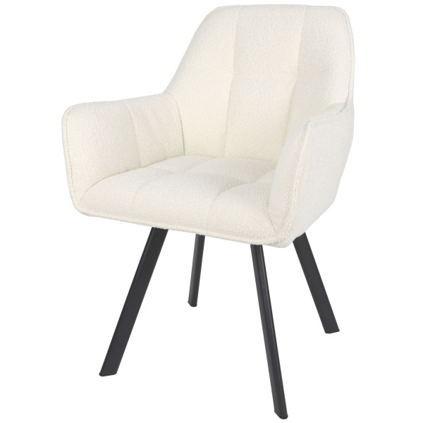 Стул Intarsio Gabriel Белый Ткань-0