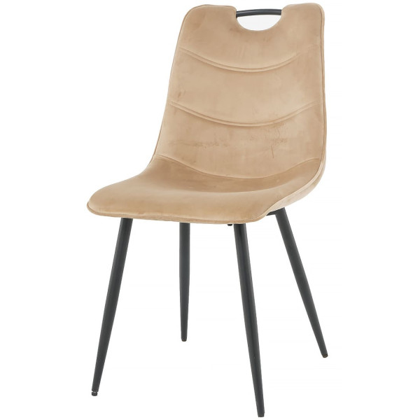 Стілець Intarsio Goopy Бежевий Оксамит-0
