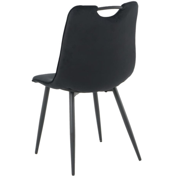 Стул Intarsio Goopy Черный Бархат Стул Intarsio Goopy Черный Бархат-7