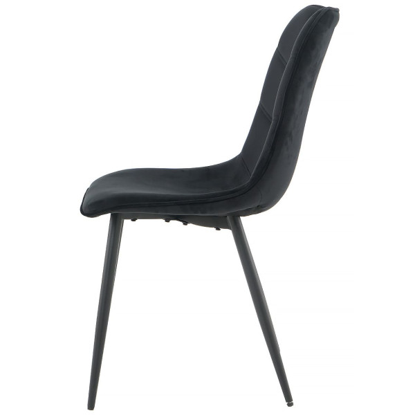 Стул Intarsio Goopy Черный Бархат Стул Intarsio Goopy Черный Бархат-6