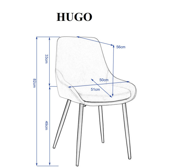 Стул Intarsio Hugo Черный Велюр-9