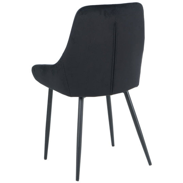 Стул Intarsio Hugo Черный Велюр-3