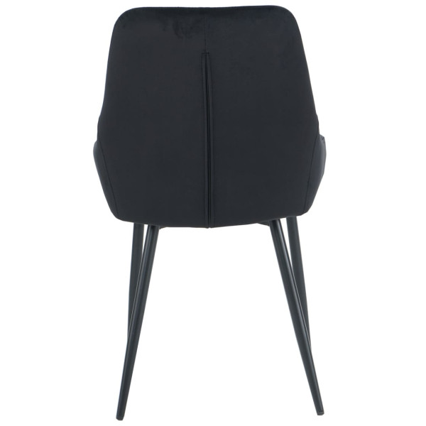 Стул Intarsio Hugo Черный Велюр-4