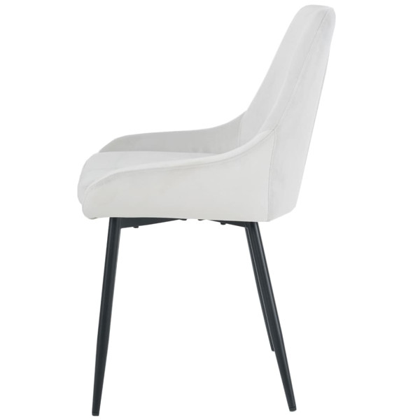 Стул Intarsio Hugo Светло-серый Велюр-2