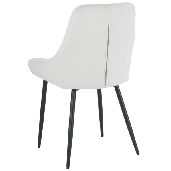 Стул Intarsio Hugo Светло-серый Велюр-3