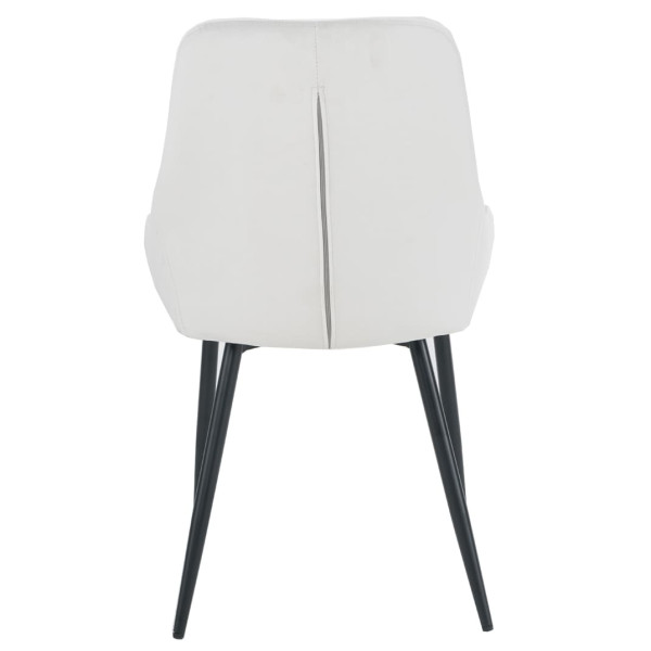 Стул Intarsio Hugo Светло-серый Велюр-4