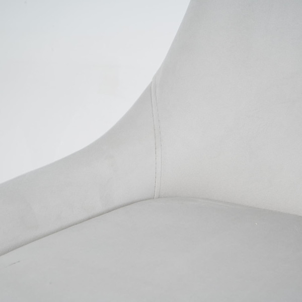 Стул Intarsio Hugo Светло-серый Велюр-6