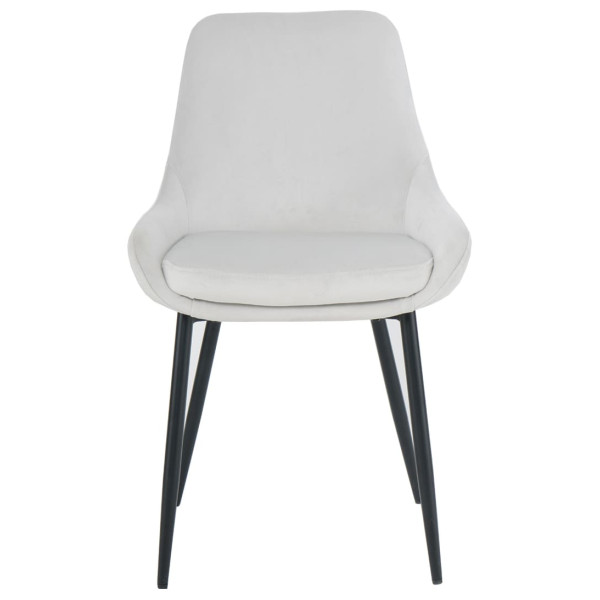 Стул Intarsio Hugo Светло-серый Велюр-1