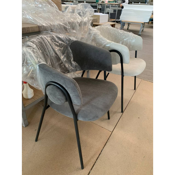 Стілець Intarsio Kay Світло-бежевий Вельвет-8