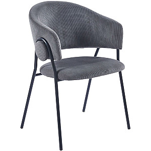 Стул Intarsio Kay Серый Вельвет