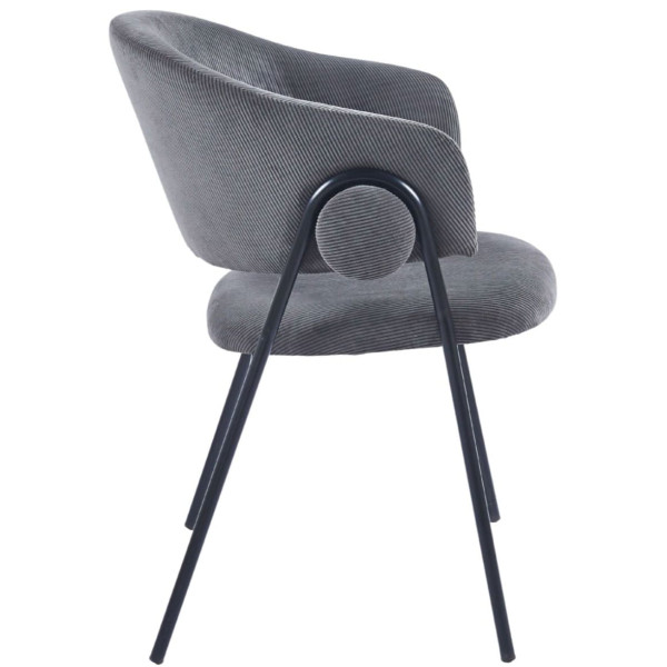 Стул Intarsio Kay Серый Вельвет-2