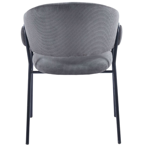 Стул Intarsio Kay Серый Вельвет-3