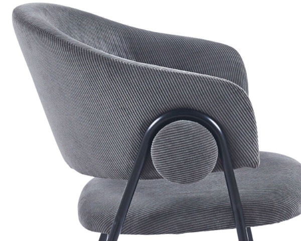 Стул Intarsio Kay Серый Вельвет-4