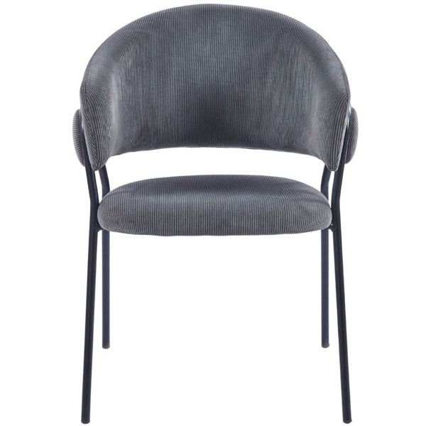 Стул Intarsio Kay Серый Вельвет-1