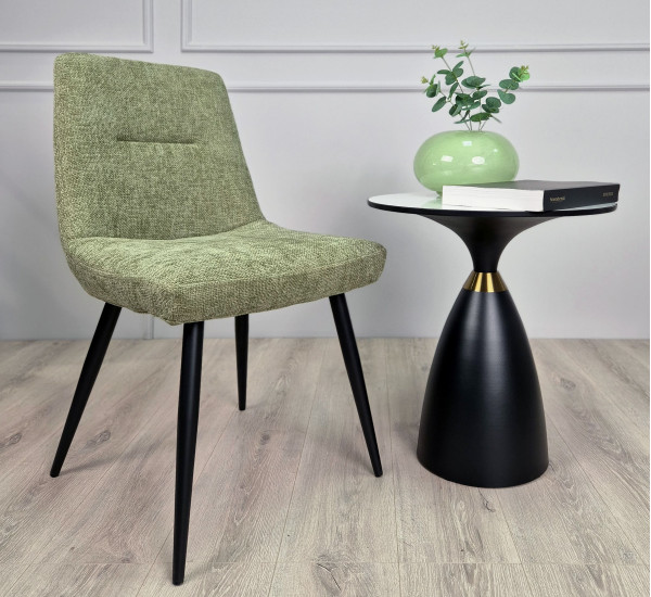 Стілець Intarsio Kiwi Темно-зелений Тканина-1