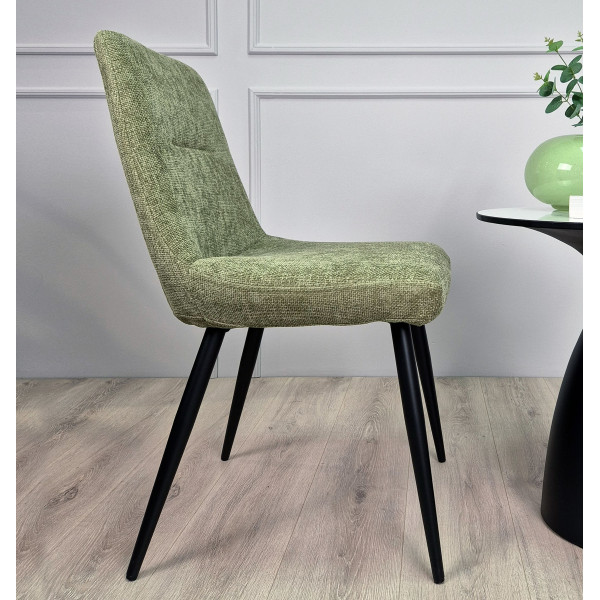 Стілець Intarsio Kiwi Темно-зелений Тканина-2