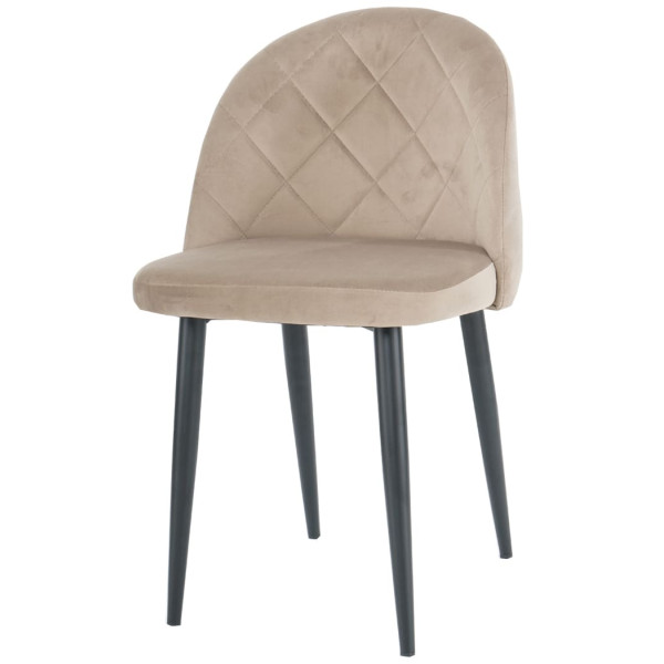 Стул Intarsio Lulu Темно-бежевый Велюр-0