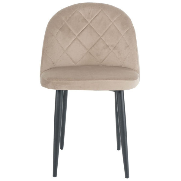 Стул Intarsio Lulu Темно-бежевый Велюр-1