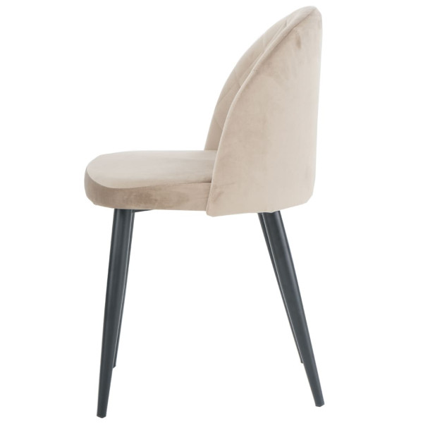 Стул Intarsio Lulu Темно-бежевый Велюр-2