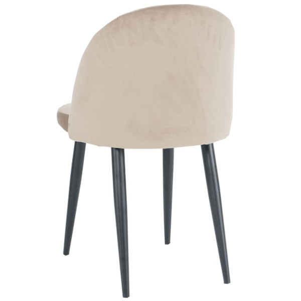 Стул Intarsio Lulu Темно-бежевый Велюр-3