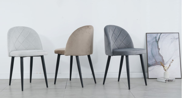 Стул Intarsio Lulu Темно-бежевый Велюр-6