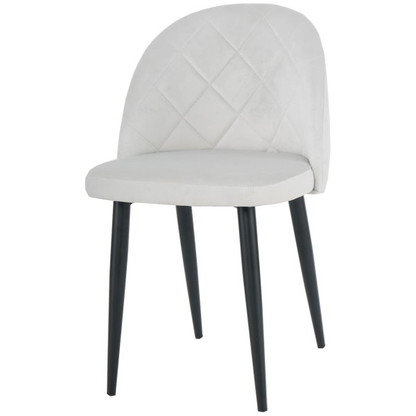 Стілець Intarsio Lulu Світло-сірий Велюр-0