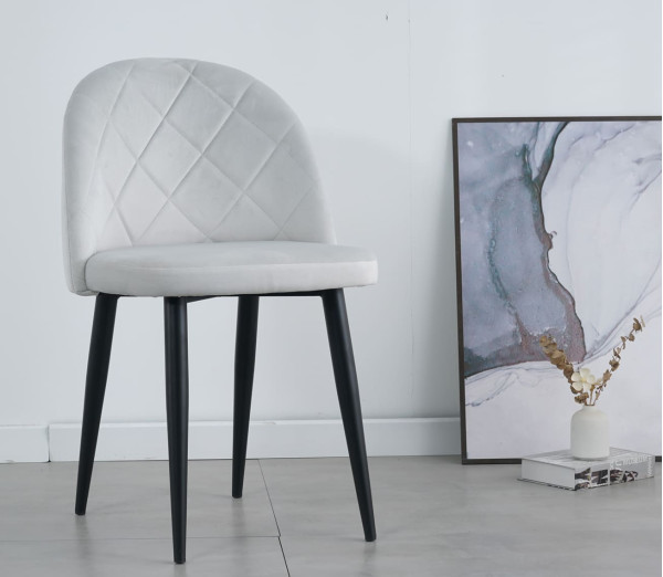 Стілець Intarsio Lulu Світло-сірий Велюр-5