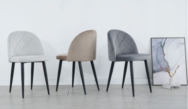 Стілець Intarsio Lulu Світло-сірий Велюр-6