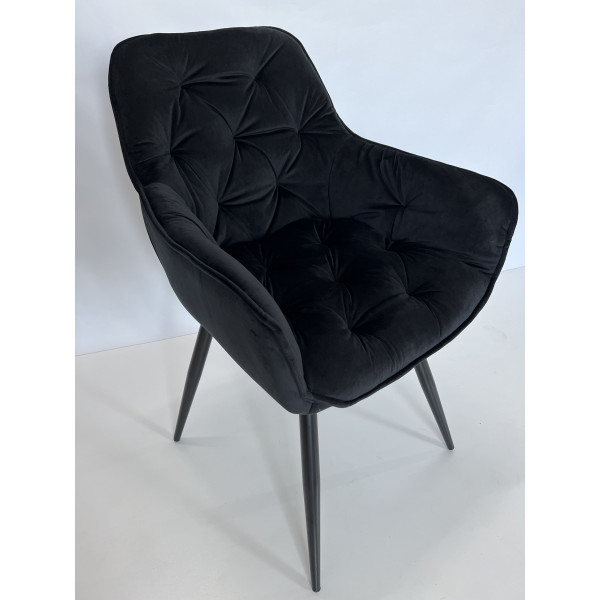 Стілець Intarsio Magic Чорний Велюр-9