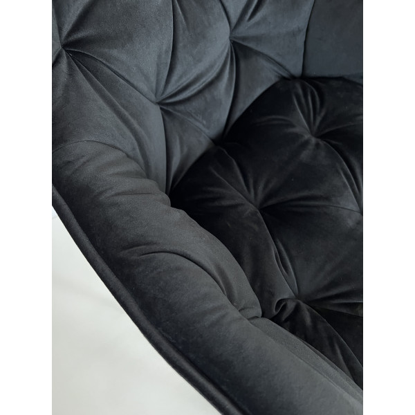 Стілець Intarsio Magic Чорний Велюр-11