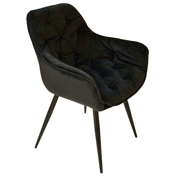 Стілець Intarsio Magic Чорний Велюр-2