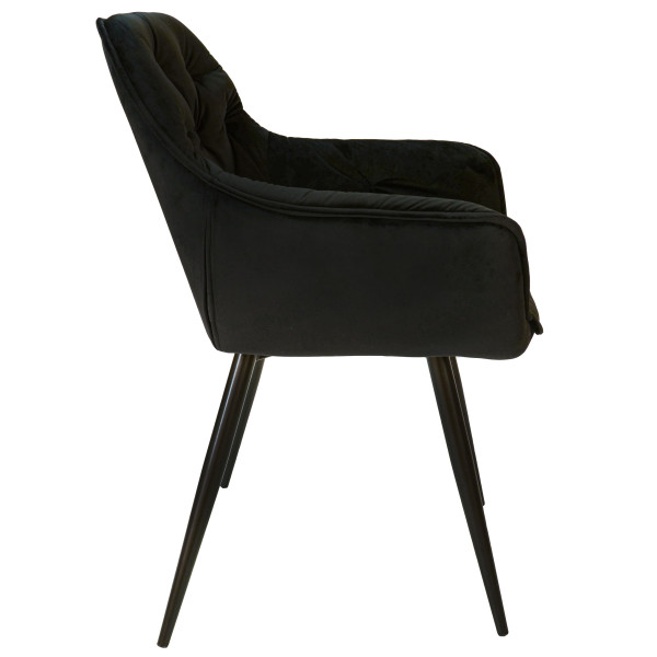 Стілець Intarsio Magic Чорний Велюр-3