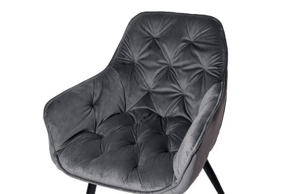 Стул Intarsio Magic Серый Велюр-8