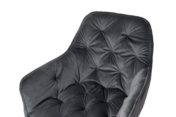 Стул Intarsio Magic Серый Велюр-9