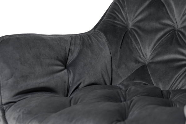 Стул Intarsio Magic Серый Велюр-10