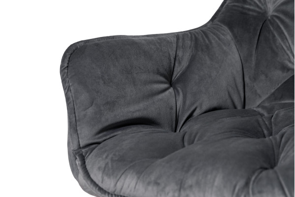 Стул Intarsio Magic Серый Велюр-13