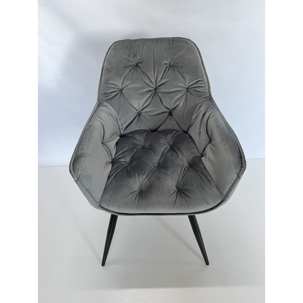 Стул Intarsio Magic Серый Велюр-14