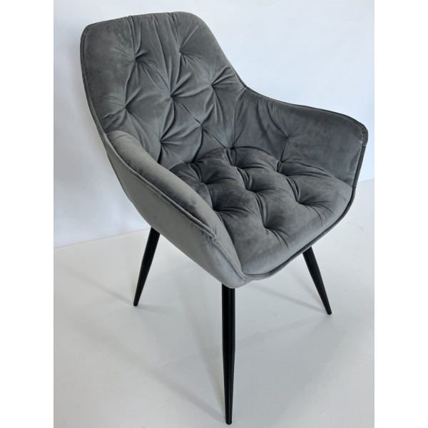 Стул Intarsio Magic Серый Велюр-15