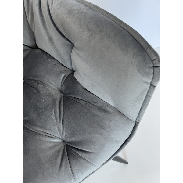 Стул Intarsio Magic Серый Велюр-17