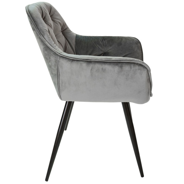 Стул Intarsio Magic Серый Велюр-4