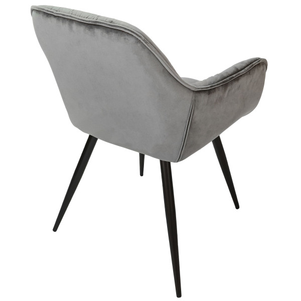 Стул Intarsio Magic Серый Велюр-5