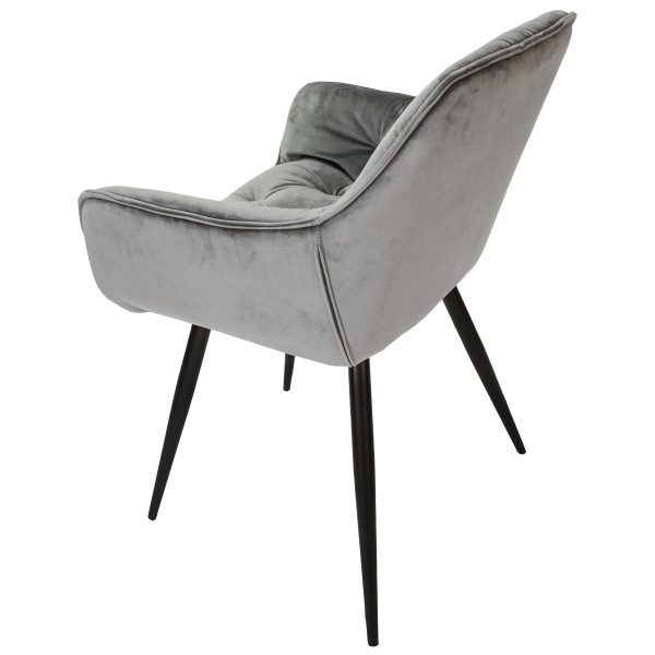 Стул Intarsio Magic Серый Велюр-7