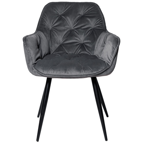 Стул Intarsio Magic Серый Велюр-2